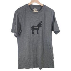 prAna Wise Ass Journeyman Tshirt Men’s Size‎ M Gray Short Sleeve Tee